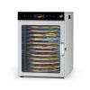 Rotary Food Dehydrator Machine, 12 Stainless Steel Trays, 800W Electric Food Dryer with Adjustable Temperature & 24-Hour Timer, Freeze Dryer for Jerky