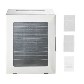 Food Dehydrator Machine, 12 Stainless Steel Trays, 850W Electric Food Dryer with Adjustable Temperature & 24-Hour Timer