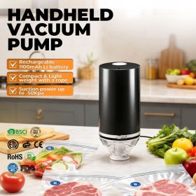 [Pick-Up Only] Handheld Vacuum Sealer (With 4 Bags), Portable Electric Food Saver Pump, Rechargeable Cordless Vacuum for Food Storage, Sous Vide