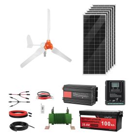 24V 1000W Solar Wind Power Kit