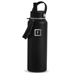 40 oz Midnight Black Stainless Steel Water Bottle