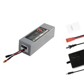 48V Electric Scooter Battery, 10Ah, Ebike Lithium Battery Pack with 30A BMS, Charger, T-Plug Expansion Cable, 500+ Cycles