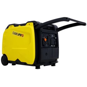 Super Quiet 4500W Portable Inverter Generator – Electric Start, Foldable Handle with Wheels, 212cc 4-Stroke Gas, EPA Compliant