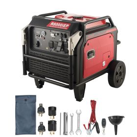 Inverter Generator, 10000W Peak Watt Quiet Inverter Generator, Remote Start Inverters Generators for Home Outdoor, Gas Powered, Stable Power