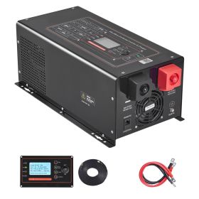 Pure Sine Wave Inverter Charger, 3000W, DC 12V to AC 120V Power Inverter with LCD Display, Remote Control, Low Frequency, for RV Camper Home
