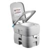 Portable Toilet, 7.9 Gallon Detachable Waste Tank, 200 Flushes, Camping Toilet for Adults, Outdoor Travel Potty with Level Indicator