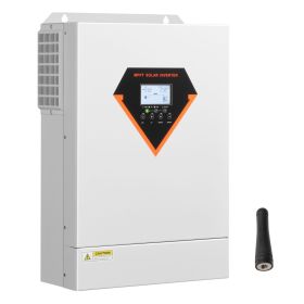 Hybrid Solar Inverter, 6000W, All in One Pure Sine Wave Power Inverter Charger, 48V DC to Single-Phase 220/230V AC