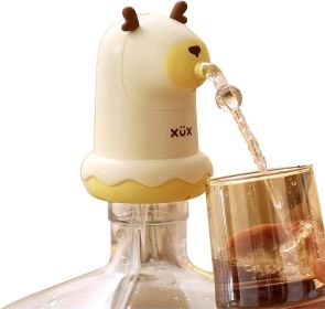Water Bottle Pump 5 Gallon,USB Electric Drinking Water Bottle Dispenser,Battery Water Dispenser Pump for Home/Camping(Cute Deer)
