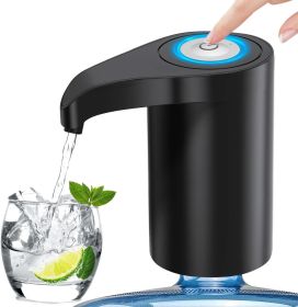 5 Gallon Automatic Drinking Portable Water Dispenser Universal Electric Water Bottle Pump USB Rechargeable Water Dispenser Water Pump with 2 Sili