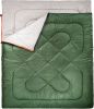 40Â°F Cool Weather Two-Person Sleeping Bag, 87 Inches x 59 Inches, Olive Green
