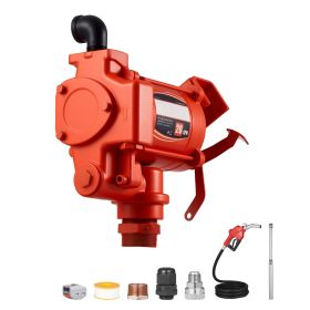 Fuel Transfer Pump 110V, 20 GPM 76 L/min, AC Electric Oil Transfer Pump, with Auto Shut-Off Fuel Nozzle & Discharge Hose, High Flow Kit for Gasoline
