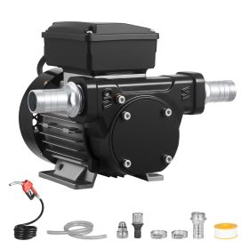 Fuel Transfer Pump 110V, 16 GPM 60 L/min, AC Electric Oil Transfer Pump for Diesel Kerosene Biodiesel, with Auto Fuel Nozzle & 2 Hoses