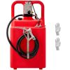 Fuel Caddy, 32 Gallon, Portable Fuel Tank with 12V DC 15 GPM Electric Fuel Transfer Pump, 13 ft Delivery Hose & Aluminum Alloy Manual Nozzle