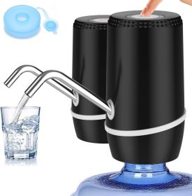 2 Pack Electric Portable 5 Gallon Water Dispenser, Universal Micro USB Charging Water Bottle Pump