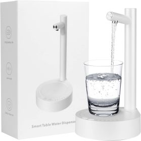 Smart Desktop Water Bottle Dispenser,USB Charging Automatic Drinking Water Bottle Pump with 7 Level Quantitative for 5 Gallon & Universal Bottles