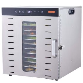 Food Dehydrator Machine, 10 Stainless Steel Trays, 1000W Electric Food Dryer with Digital Adjustable Timer & Temperature for Jerky, Herb, Meat, Beef