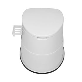 Portable Toilet with Non-slip insert Grey