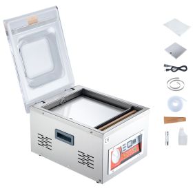 Chamber Vacuum Sealer, DZ-260A 6.5 m³/h Pump Rate, Excellent Sealing Effect with Automatic Control, 110V Kitchen Packaging Machine for Fresh Meats
