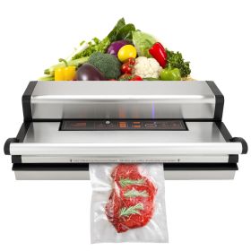 Vacuum Sealer Machine, 95Kpa 350W Powerful Dual Pump and Dual Sealing, Dry and Moist Food Storage