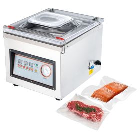 Chamber Vacuum Sealer, 320W Sealing Power, Vacuum Packing Machine for Wet Foods, Meats, Marinades and More, Compact Size with 12.6 in Sealing Length