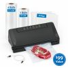64-Piece Food Vacuum Sealer Starter Kit with 50 Bags 7 Rolls, Complete Vacuum Sealing System for Airtight Food Storage