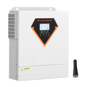 Hybrid Solar Inverter, 3500W, All in One Pure Sine Wave Power Inverter Charger, 24V DC to Single-Phase 220/230V AC