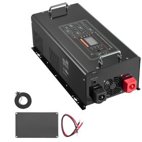 Pure Sine Wave Inverter Charger, 4000 Watt, DC 24V to AC 120V Power Inverter with LCD Display, Remote Control