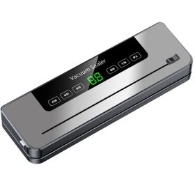 Automatic Vacuum Sealer Machine for Household Food Preservation - Dry & Wet Use, Deep Space Gray, Includes 50 Free 20x30 Textured Bags