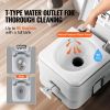 Portable Toilet for Camping with Carry Bag, RV Toilet with 3.2 Gal Waste Tank, Push-Button Pressurized Flush Commode