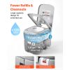 Portable Toilet, 7.9 Gallon Detachable Waste Tank, 200 Flushes, Camping Toilet for Adults, Outdoor Travel Potty with Level Indicator