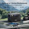 Flashfish 230.4Wh LiFePO4 300W (Peak 600W) Solar generator AC Outlets Portable Power Station,Power Bank