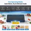 64-Piece Food Vacuum Sealer Starter Kit with 50 Bags 7 Rolls, Complete Vacuum Sealing System for Airtight Food Storage