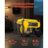 Portable Generator, 9625W Peak Watt Home Generator, Backup Generators for Home with Foldable Handle, Electric Start, Gas Powered, CO Sensor