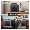Portable Power Station, 296Wh 80000mAh Lithium Battery with 300W (600W Surge) AC Outlets for Outdoor Camping RV Home,Camping Generator Solar