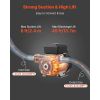 Fuel Transfer Pump 110V, 16 GPM 60 L/min, AC Electric Oil Transfer Pump for Diesel Kerosene Biodiesel, with Auto Fuel Nozzle & 2 Hoses