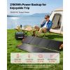 Portable Power Station, 2400W Portable Solar Generator with 2PCS * 200W Foldable Solar Panels