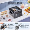 Chamber Vacuum Sealer, 380W Vacuum Pump Power, Vacuum Packing Machine for Wet Foods, Meat, Compact Design with 11.5" Sealing Length