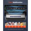 Vacuum Sealer Machine, 80Kpa 120W Powerful Compact Food Sealer, 7-in-1 Multi-Functional Food Vacuum Sealer