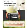 Portable Power Station, 2400W Portable Solar Generator with 2PCS * 200W Foldable Solar Panels