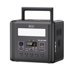 2000W Portable Power Station, 1536Wh LiFePO4 Battery Pack with 4000W Surge, AC Fast Charge,1.5H Full charged, LED Flashlight - Solar Generator for RV (Output: 2000W Solar Generator)