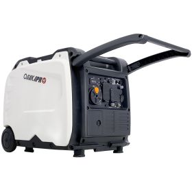 Super quiet Inverter Generator 4500w portable generator electric start, foldable handle with wheel,212cc 4 stroke EPA compliant (Color: AS PIC)
