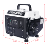900WPortable generator, gas and oil hybrid, ultra silent frequency conversion generator, EPA compliant, tank 4.2L