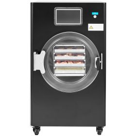 Vacuum Freeze Dryer Machine, 8.8-13.2 LBS/Batch Food Freeze Drying Machine with 4-Layer Trays, Vacuum Pump, Adjustable Timer and Temperature Control (Color: Black)