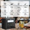 2000W Portable Power Station, 1536Wh LiFePO4 Battery Pack with 4000W Surge, AC Fast Charge,1.5H Full charged, LED Flashlight - Solar Generator for RV