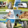 Portable Toilet Kit, Camping Toilet with Pop-Up Privacy Tent and Poo Gel Toilet Bags, Washable Portable Outdoor Showers Changing Rooms