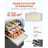 Vacuum Freeze Dryer Machine, 8.8-13.2 LBS/Batch Food Freeze Drying Machine with 4-Layer Trays, Vacuum Pump, Adjustable Timer and Temperature Control